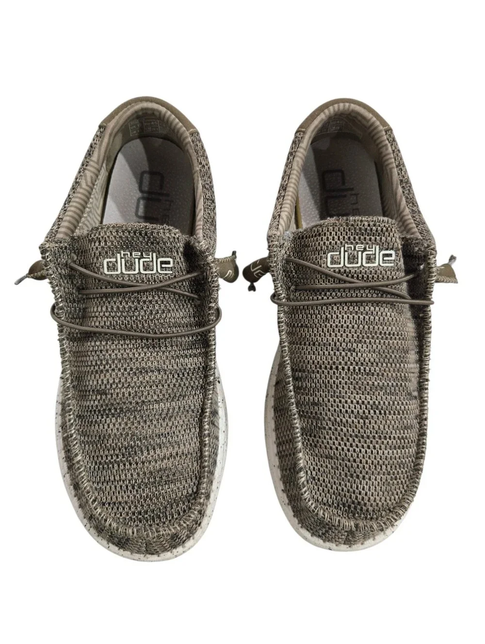 Hey Dude Wally Sox Khaki Loafers